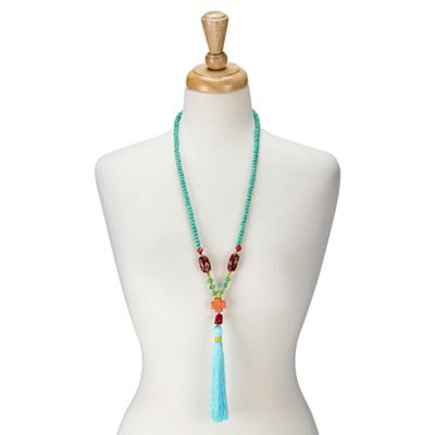 Blue tropical lagoon necklace